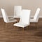 Baxton Studio Chandelle Modern White Faux Leather Upholstered Dining Chair 146-8793 - alternate 4